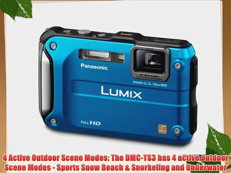 Panasonic Lumix DMC-TS3 12.1 MP Rugged/Waterproof Digital Camera with 4.6x Wide Angle Optical
