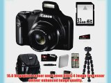 Canon PowerShot SX170 IS Digital Camera Black   32GB Deluxe Accessory Kit