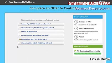 Panasonic KX-TD1232/816/308 Programmator Download - Risk Free Download 2015