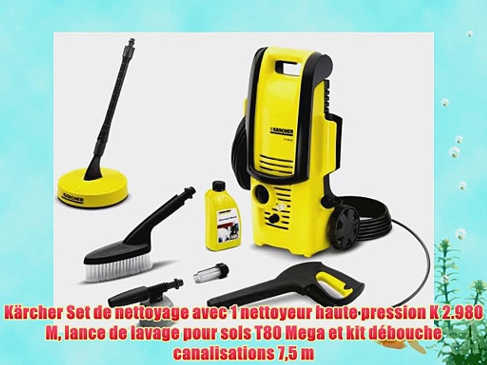 K?rcher Set de nettoyage avec 1 nettoyeur haute pression K 2.980 M lance de lavage pour sols