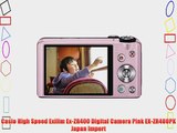 Casio High Speed Exilim Ex-ZR400 Digital Camera Pink EX-ZR400PK Japan Import