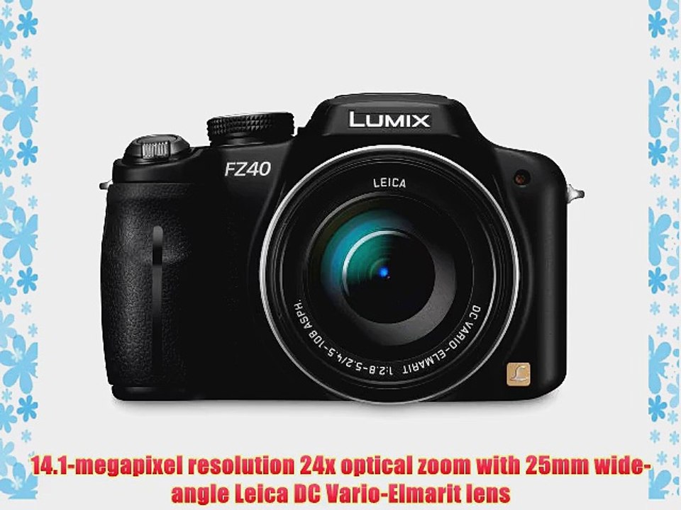 Panasonic Lumix DMC-FZ40 14.1 MP Digital Camera with 24x Optical Image Stabilized Zoom and