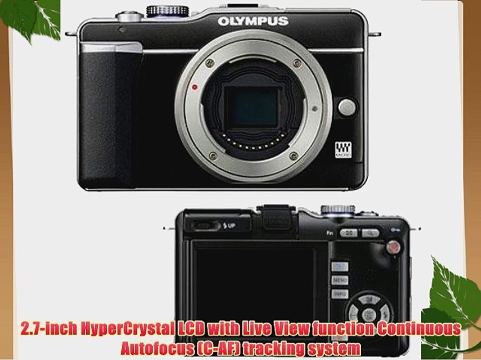 OLYMPUS 262855 12.3 Megapixel E-PL1 Pen Camera (Black camera body)