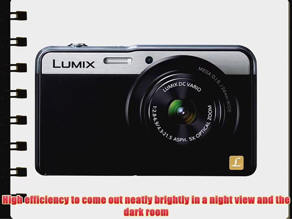 Panasonic Lumix digital camera 5x optical XS3 DMC-XS3 LUMIX DMC-XS3 (Black)