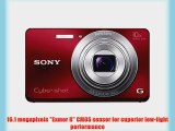 Sony Cyber-shot DSC-W690 16.1 MP Digital Camera with 10x Optical Zoom and 3.0-inch LCD (Red)