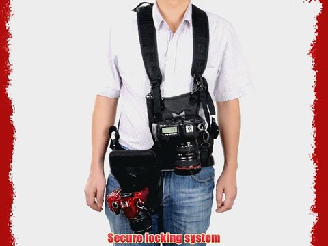 Movo Photo MB1000 Multi Camera Carrying Vest with Side Holster