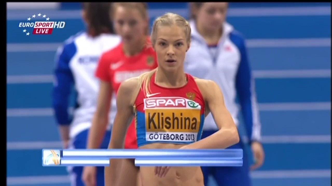Darya Klishina Дарья Клишина 2013 5v  European Indoor Championships qualifications March 1st