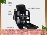 USA Gear S16 Compact Professional Digital SLR Camera Backpack with Adjustable Dividers for