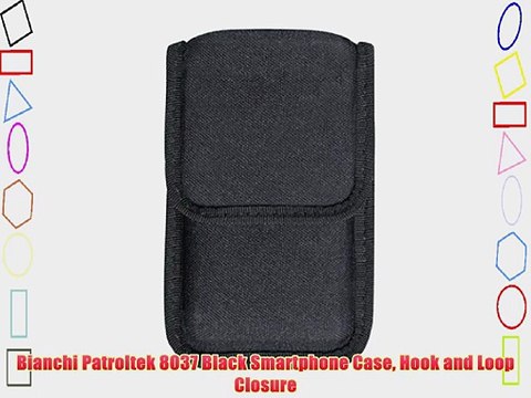 Bianchi Patroltek 8037 Black Smartphone Case Hook and Loop Closure