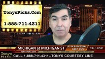 Michigan St Spartans vs. Michigan Wolverines Free Pick Prediction NCAA College Basketball Odds Preview 2-1-2015