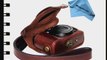 MegaGear Ever Ready Protective Dark Brown Leather Camera Case Bag for Canon PowerShot G16