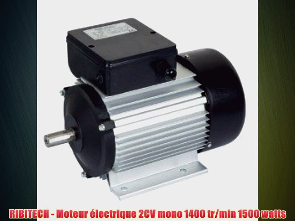RIBITECH - Moteur ?lectrique 2CV mono 1400 tr/min 1500 watts