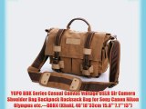 YOPO BBK Series Casual Canvas Vintage DSLR Slr Camera Shoulder Bag Backpack Rucksack Bag for