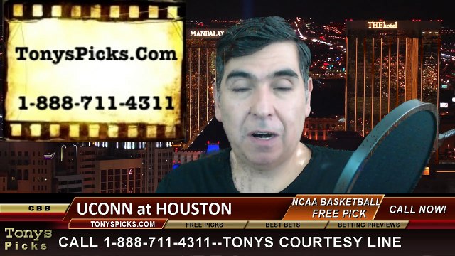 Houston Cougars vs. Connecticut Huskies Free Pick Prediction NCAA College Basketball Odds Preview 2-1-2015