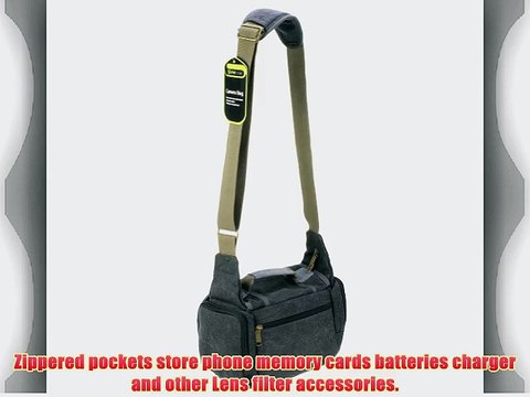 Evecase DSLR Camera Canvas Shoulder Bags Messenger Cases for Panasonic DMC-G6 G6KK G5KK G3