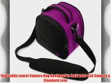 Laurel Compact DSLR Camera Bag Carrying Case for Nikon Coolpix L830 Digital SLR Cameras (Purple)