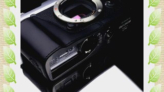 Gariz Genuine Leather XS-CHXE1BK Camera Metal Half Case for Fujifilm XE1 X-E1 Black