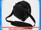 Jet Black VG Laurel DSLR Camera Carrying Bag with Removable Shoulder Strap for Nikon Coolpix