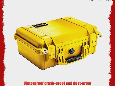 Pelican 1450 Case with Foam for Camera (Yellow)