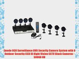 Zmodo 8CH Surveillance DVR Security Camera System with 8 Outdoor Security CCD IR Night Vision