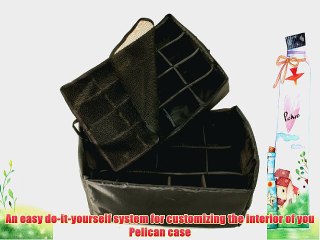 Pelican 1525 Padded Divider Set for the 1520 Case Single Layer (Black)
