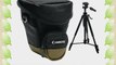 Canon Zoom Pack 1000 Holster Case   Tripod for EOS 7D 5D 60D 50D Rebel T3 T3i T2i T1i XS Digital