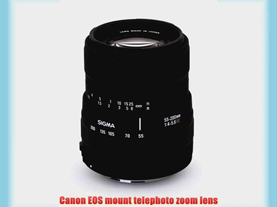 Sigma 55-200mm f/4-5.6 DC Telephoto Zoom Lens for Canon Digital SLR Cameras