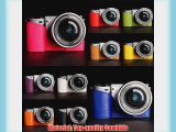 10 Colors! Handmade Genuine Camera Half Leather Case Bag Cover for Sony NEX-5T or NEX-5R (please
