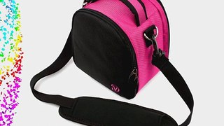 VG Hot Pink Laurel DSLR Camera Carrying Bag with Removable Shoulder Strap for Nikon Coolpix