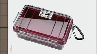 Pelican 1050 Micro Case Red with Clear Lid