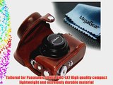 MegaGear Ever Ready Protective Dark Brown Leather Camera Case Bag for Panasonic Lumix Lx7