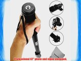 Vivitar 67 Ultra Lightweight Camera Monopod with case   MagicFiber Microfiber Lens Cleaning