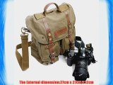 Course Canvas DSLR SLR Camera Shoulder Bag Backpack Rucksack Bag For Sony Canon Nikon Olympus