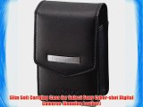 Slim Soft Carrying Case for Select Sony Cyber-shot Digital Cameras (Genuine Leather)