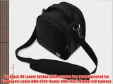 Jet Black VG Laurel DSLR Camera Carrying Bag with Removable Shoulder Strap for Panasonic Lumix
