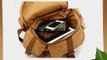Leaper Vintage Multi-functional Canvas Camera Backpack /Rucksack/ School Bag /Travel Bag (Khaki)