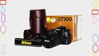 Retro PU Leather Case for Nikon D7100 Camera - Brown