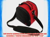 Durable Laurel Red Handbag Camera Bag with Top Handle and Adjustable Shoulder Strap for Nikon