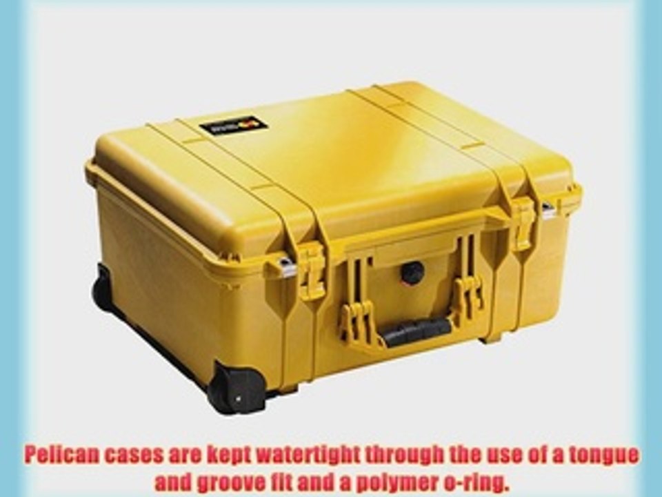 Pelican 1560 Case with Foam for Camera (Yellow)