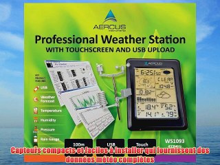 Station M?t?o sans Fil WS1093 avec ?cran Tactile et Transfert PC par USB   GUIDE DES D?BUTANTS