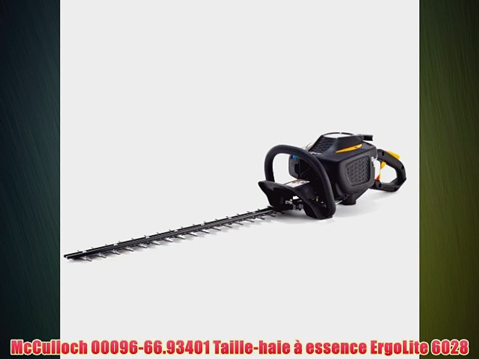 McCulloch 00096-66.93401 Taille-haie ? essence ErgoLite 6028