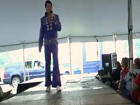 Brad Latham doing It's Midnight at Elvis Week 2008 video