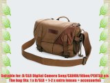YOPO BBK Series Casual Canvas Vintage DSLR Slr Camera Shoulder Bag Backpack Rucksack Bag for