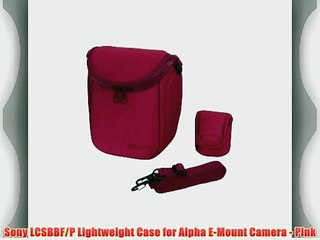 Sony LCSBBF/P Lightweight Case for Alpha E-Mount Camera - Pink