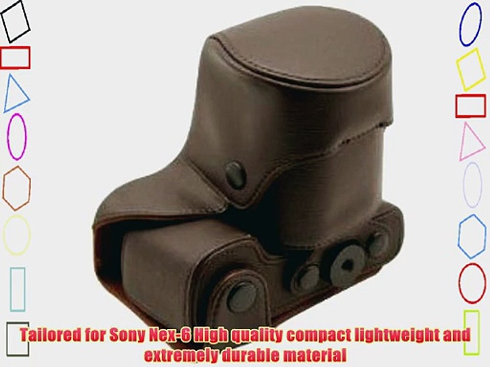 MegaGear Ever Ready Protective Leather Camera Case Bag for Sony NEX-6