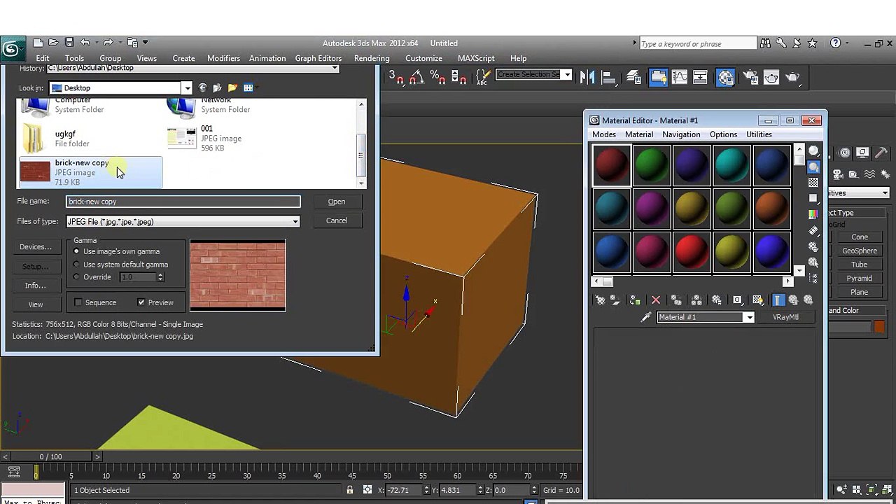 3d Studio Max Tutorials -1- How to use UNW Mapping
