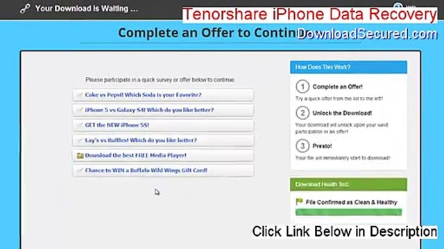 Tenorshare iPhone Data Recovery (iPhone 5, 5s, 5c) Serial [Free of Risk Download 2015]