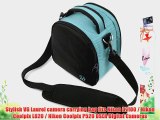 (Sky Blue) Laurel VG Camera Bag w/ Removable Shoulder Strap for Nikon D7100 / Nikon Coolpix