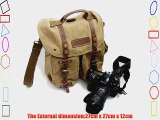 Course Canvas Vintage DSLR SLR Camera Shoulder Case Backpack Rucksack Bag For Sony Canon Nikon