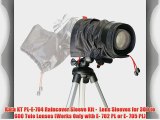 Kata KT PL-E-704 Raincover Sleeve Kit -  Lens Sleeves for 300 to 600 Tele Lenses (Works Only